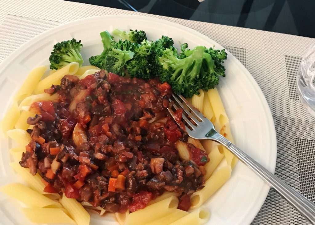 vegan mushroom bolognese 