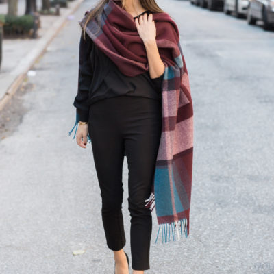 one scarf, a few cozy ways