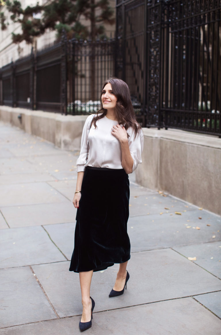 day to night velvet midi - That Pencil Skirt